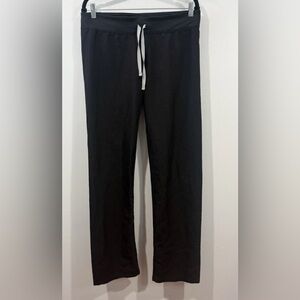 FIGS LIVINGSTON BLACK MEDIUM TALL SCRUB PANTS